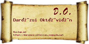 Darázsi Oktávián névjegykártya